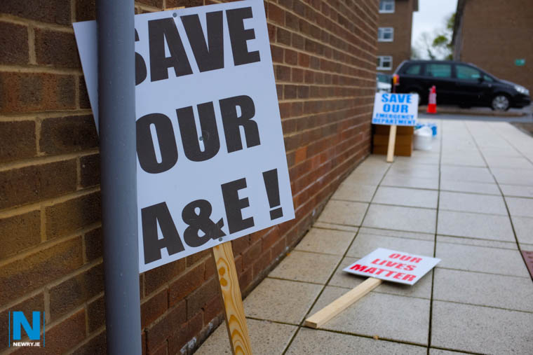 Banners at a Save Daisy Hill rally in April. Photograph: Columba O'Hare Banners at a Save Daisy Hill rally in April. Photograph: Columba O'Hare