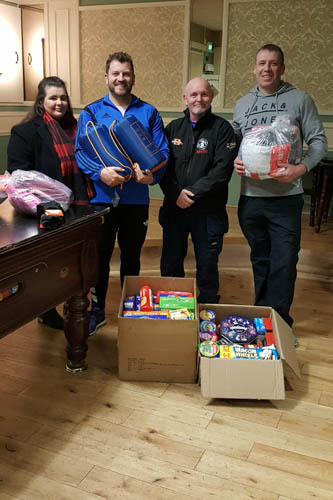 Saoradh members with some of the items they collected for Newry Helping the Homeless. Saoradh members with some of the items they collected for Newry Helping the Homeless.