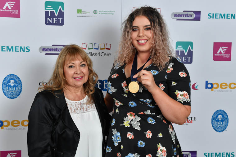 Lauren McMahon who won gold in Media Make-up. Lauren McMahon who won gold in Media Make-up.