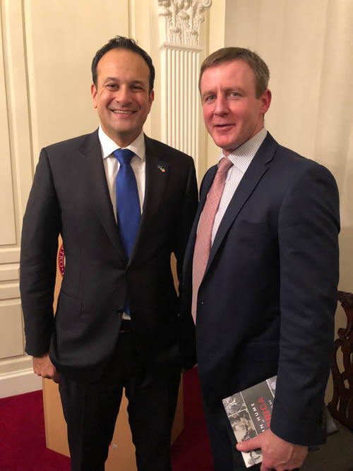 Taoiseach Leo Varadkar with Newry and Armagh MLA Justin McNulty at a. Brexit meeting in Dublin last week. Taoiseach Leo Varadkar with Newry and Armagh MLA Justin McNulty at a. Brexit meeting in Dublin last week.