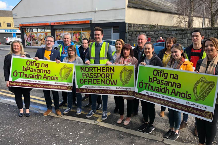 Senator Niall Ó Donnghaile pictured with in Newry with Sinn Féin elected representatives and activists Senator Niall Ó Donnghaile pictured with in Newry with Sinn Féin elected representatives and activists
