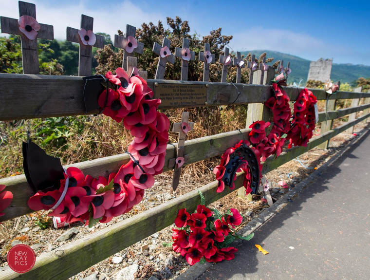 The Narrow Water memorial this morning. Photograph: NewRayPics