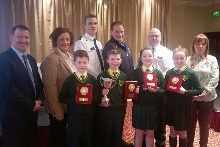 The winning St.Patrick's Hilltown team in the 2018 NI Primary School Road Safety Quiz The winning St.Patrick's Hilltown team in the 2018 NI Primary School Road Safety Quiz