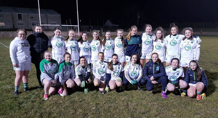 Shane O’Neill’s senior ladies prior to their challenge game in Blackrock on Saturday evening. Shane O’Neill’s senior ladies prior to their challenge game in Blackrock on Saturday evening.