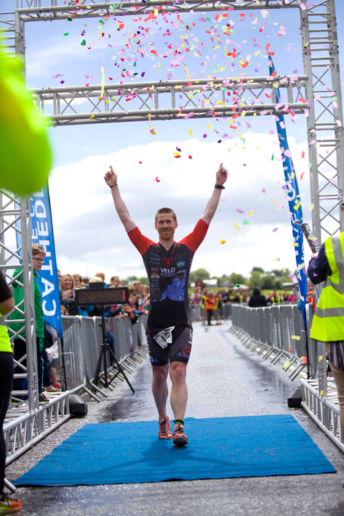WINNER of the 2017 Crooked Lake Triathlon Brian McCrystal.