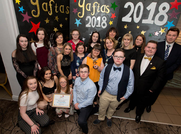 Down Right Brilliant, Ballyholland - Runner Up Inclusion Award Included in photo Esther Millar, Education Authority, Sean Sloan, Principal Abbey Grammar, Phoenix Natural Gas Representative (Sponsor of Award), Roisin Mulgrew, Chairperson, Newry, Mourne and Down District Council. Down Right Brilliant, Ballyholland - Runner Up Inclusion Award Included in photo Esther Millar, Education Authority, Sean Sloan, Principal Abbey Grammar, Phoenix Natural Gas Representative (Sponsor of Award), Roisin Mulgrew, Chairperson, Newry, Mourne and Down District Council.