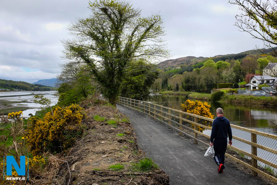 A new stretch of the Carlingford Lough Greenway has just opened. Running 5.7km from the Albert Basin in Newry to Victoria Lock, it will eventually be joined up at Omeath to complete the Greenway making it possible to cycle or walk all the way from Carlingford to Lough Neagh mostly off road. Photograph: Columba O'Hare/ Newry.ie 