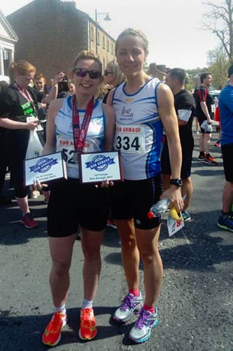 Sarah Jane Beattie (1st 5k) & Ciara Coffey (2nd 10k) Sarah Jane Beattie (1st 5k) & Ciara Coffey (2nd 10k)