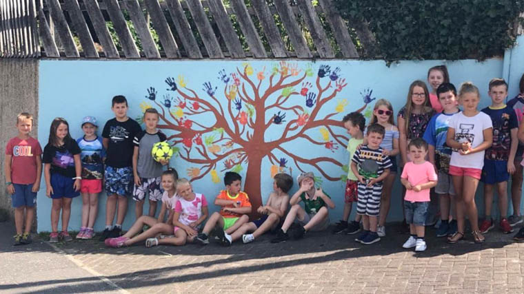 Some of the young people who enjoyed the festivities at Barcroft.