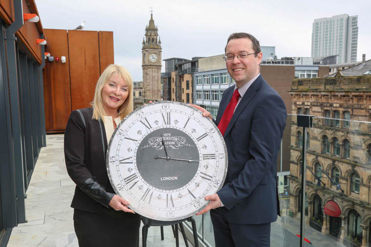 Brenda Buckley of Business Eye and Seamus McGuckin, Head of Business Banking at First Trust Bank are pictured encouraging local companies to enter the 2018 BEFTA Awards for small businesses as the deadline for entries, Friday 27th April, fast approaches. Brenda Buckley of Business Eye and Seamus McGuckin, Head of Business Banking at First Trust Bank are pictured encouraging local companies to enter the 2018 BEFTA Awards for small businesses as the deadline for entries, Friday 27th April, fast approaches.