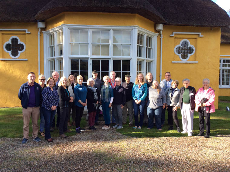 Cllr Roisin Mulgrew, Members of Friends of Derramore with the visitors from Canada and America. 