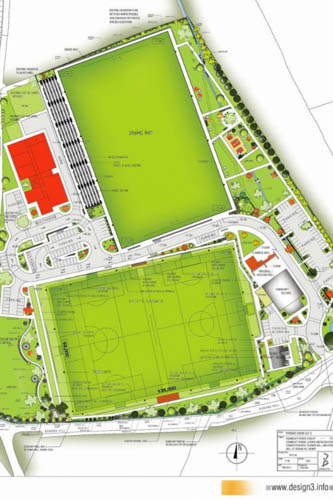 A drawing of the proposed Thomas Davis GAC facility when completed. A drawing of the proposed Thomas Davis GAC facility when completed.