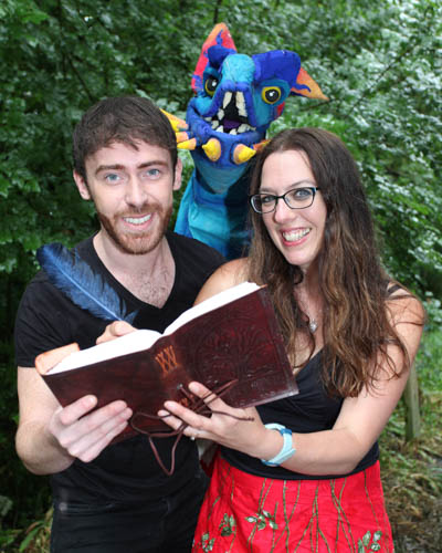 Footsteps in the Forest Director Matthew McElhinney and Writer Myra Zerf get ready for a magical weekend. Footsteps in the Forest Director Matthew McElhinney and Writer Myra Zerf get ready for a magical weekend.