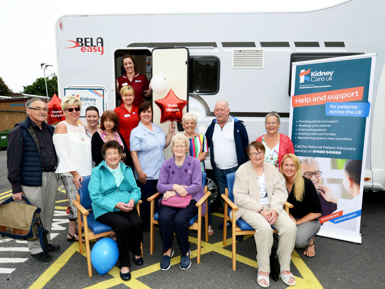 Some of the Southern Trust Renal Team with patients and carers who attended the Renal Home Therapies Roadshow Brian Gilmore, Armagh, Martina Hawthorne, Lurgan, Cynthia and John Creaney, Craigavon, Elizabeth Brown, Armagh (front l-r) Sheila McConville, Derrytrasna, Violet Scott, Markethill, Sarah Mawinney, Craigavon. Some of the Southern Trust Renal Team with patients and carers who attended the Renal Home Therapies Roadshow Brian Gilmore, Armagh, Martina Hawthorne, Lurgan, Cynthia and John Creaney, Craigavon, Elizabeth Brown, Armagh (front l-r) Sheila McConville, Derrytrasna, Violet Scott, Markethill, Sarah Mawinney, Craigavon.