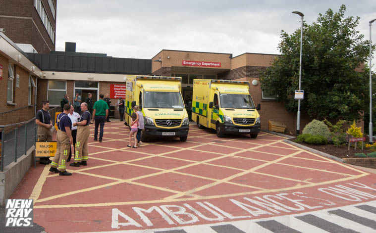 The scene this afternoon at Daisy Hill Hospital. Photograph: NewRayPics.com The scene this afternoon at Daisy Hill Hospital. Photograph: NewRayPics.com