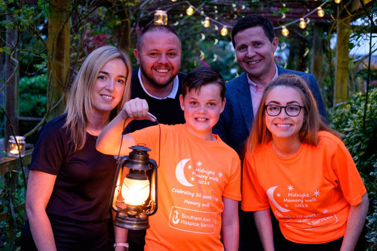 Pictured here are Gary Kelly (Kelly’s, Warrenpoint), Denise Doyle (SAHS), Ronan Kelly (Kelly’s, Warrenpoint), Amy Henshaw (SAHS) and Sean Campbell at the launch of the 10th Annual Midnight Memory Walk. The event is kindly sponsored by Kelly’s. Pictured here are Gary Kelly (Kelly’s, Warrenpoint), Denise Doyle (SAHS), Ronan Kelly (Kelly’s, Warrenpoint), Amy Henshaw (SAHS) and Sean Campbell at the launch of the 10th Annual Midnight Memory Walk. The event is kindly sponsored by Kelly’s.