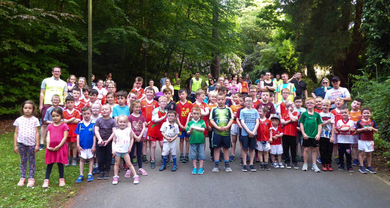 Some of those who enjoyed the Craobh Rua Underage Fund-raising Walk & Barbecue