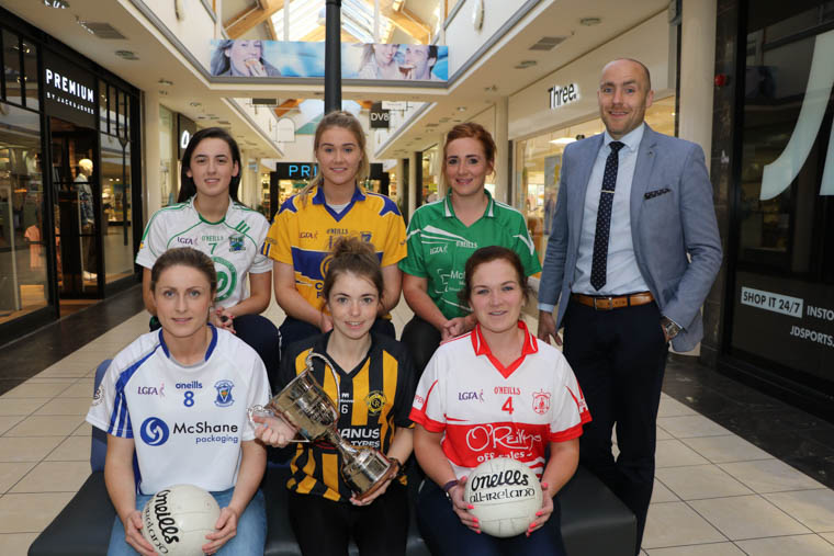 Pictured are club representatives of: Shane O Neills, Silverbridge, Grange Armagh Harps, Crossmaglen and Carrickcruppen Clubs, participating in our Senior Club Championship with James Loughran, Buttercrane Shopping Centre (sponsor).
