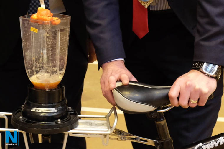 Make a smoothie with pedal power at Newtownhamilton on Friday.