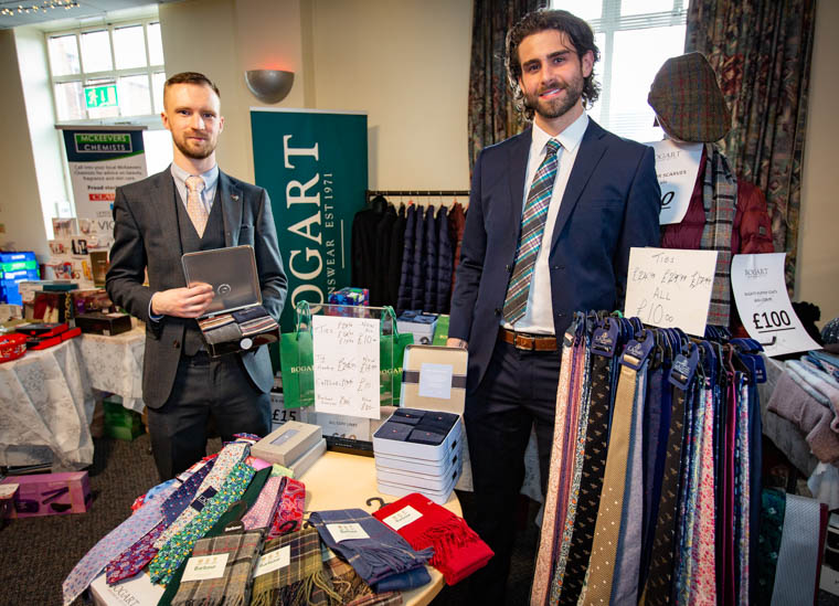 Bogart Menswear at the First Trust Christmas Market.