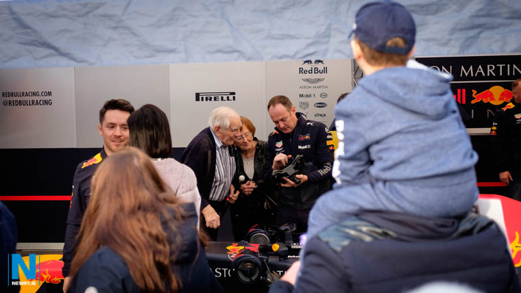 The Aston Martin Red Bull Racing ,Formula One Racing Team were on hand in Newry today to proudly show their racing car to the thousands that called by. Photograph: Columba O'Hare/ Newry.ie 