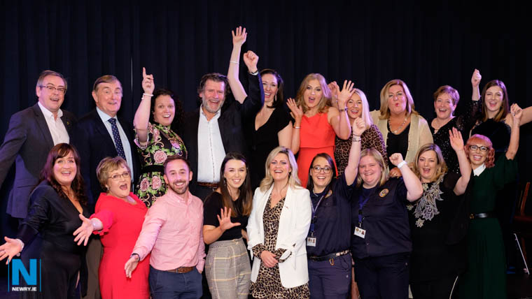 Representatives of the 19 charities that benefited from the Newry Business Charity Christmas Dinner 2018. Photograph: Columba O'Hare/ Newry.ie Representatives of the 19 charities that benefited from the Newry Business Charity Christmas Dinner 2018. Photograph: Columba O'Hare/ Newry.ie