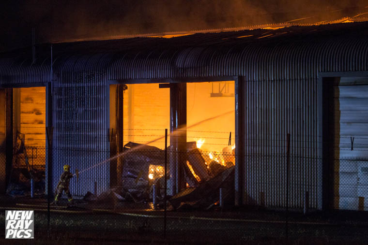 The blaze at.the former Customs Clearance Station at Carnbane Way on the outskirts of Newry City. Photograph: NewRayPics.com The blaze at.the former Customs Clearance Station at Carnbane Way on the outskirts of Newry City. Photograph: NewRayPics.com