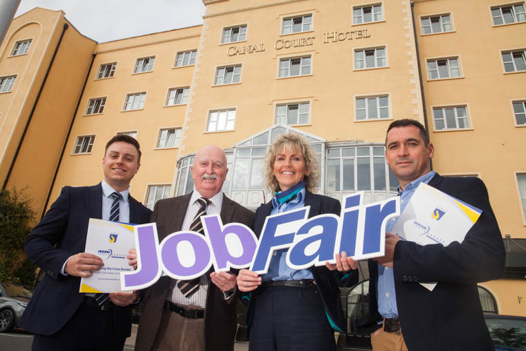 Pictured encouraging people to get along to the Crossborder Job Fair in Newry on 17 October are (L to R): Stephen McGlew, Department for Communities; Cllr Charlie Casey, Chair of the Regulatory and Technical Services Committee, Newry Mourne and Down District Council; Bronagh O'Hare, Translink; and Joe Lavery, EURES Cross Border Partnership Ireland, N Ireland Coordinator. Pictured encouraging people to get along to the Crossborder Job Fair in Newry on 17 October are (L to R): Stephen McGlew, Department for Communities; Cllr Charlie Casey, Chair of the Regulatory and Technical Services Committee, Newry Mourne and Down District Council; Bronagh O'Hare, Translink; and Joe Lavery, EURES Cross Border Partnership Ireland, N Ireland Coordinator.