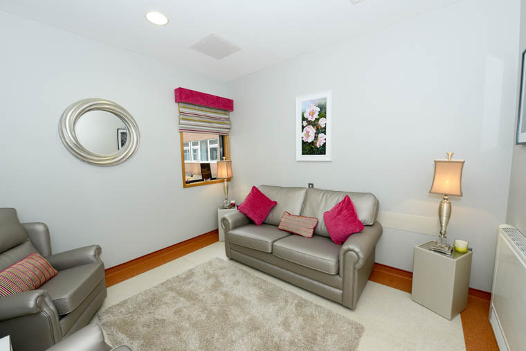 The family room after it's makeover.