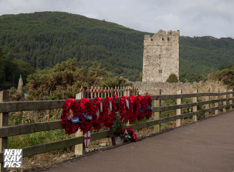 Wreaths at Narrow Water. Photograph: NewRayPics.com Wreaths at Narrow Water. Photograph: NewRayPics.com