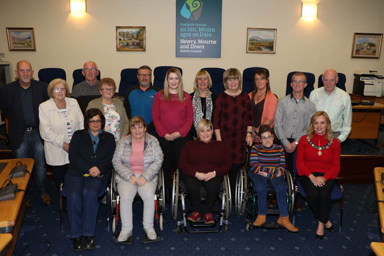 Newry, Mourne and Down Council Deputy Chairperson, Councillor Oksana McMahon held a reception for members of Shine and their families during Spina Bifida Awareness Week. Councillor McMahon expressed her admiration for the work their carry out making positive change in the lives of people with spina bifida and hydrocephalus and thanked Shine Staff for their invaluable contribution. Newry, Mourne and Down Council Deputy Chairperson, Councillor Oksana McMahon held a reception for members of Shine and their families during Spina Bifida Awareness Week. Councillor McMahon expressed her admiration for the work their carry out making positive change in the lives of people with spina bifida and hydrocephalus and thanked Shine Staff for their invaluable contribution.