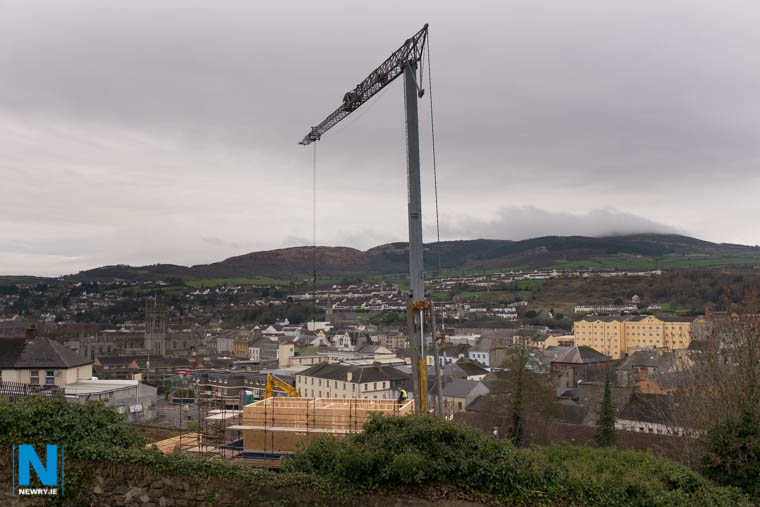 Building work in progress at the site at Lindsay Hill in Newry. Photograph: Columba O'Hare/ Newry.ie Building work in progress at the site at Lindsay Hill in Newry. Photograph: Columba O'Hare/ Newry.ie