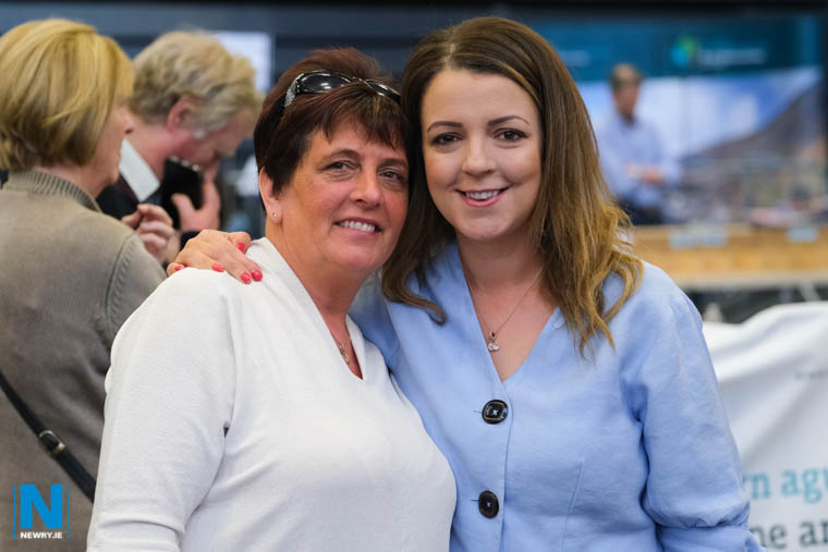 Councillors Liz Kimmins and Valerie Harte were re-elected in Newry. Photograph: Columba O'Hare/ Newry.ie Councillors Liz Kimmins and Valerie Harte were re-elected in Newry. Photograph: Columba O'Hare/ Newry.ie
