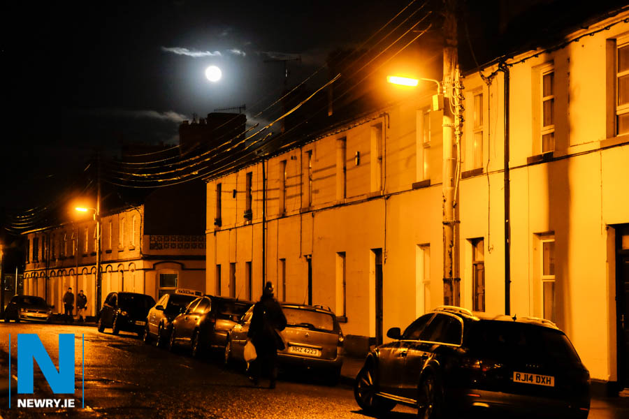 A beautiful moonlit night over Erskine Street in Newry. Photograph: Columba O'Hare/ Newry.ie 