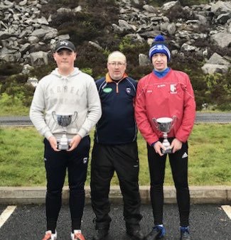 Armagh Hurling Development Officer David O Brien (centre) pictured with Conor Reavey (left) and Tiarnan O Hare (Right) Armagh Poc Fada Champions Armagh Hurling Development Officer David O Brien (centre) pictured with Conor Reavey (left) and Tiarnan O Hare (Right) Armagh Poc Fada Champions