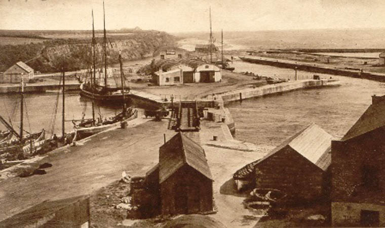 Kilkeel Harbour pictured in 1920 Newry and Mourne Museum Collection