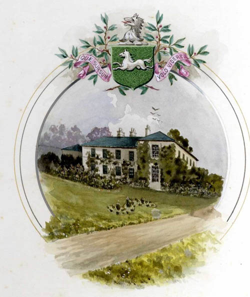 A watercolour included the illuminated address of The Agency where Peter Quinn and his family lived. Newry and Mourne Museum Collection A watercolour included the illuminated address of The Agency where Peter Quinn and his family lived. Newry and Mourne Museum Collection
