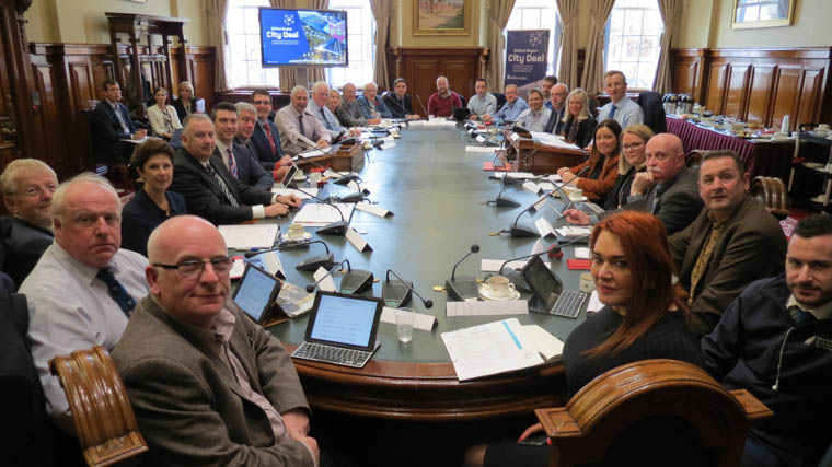 Pictured at the first meeting of the Belfast City Deal committee. Pictured at the first meeting of the Belfast City Deal committee.