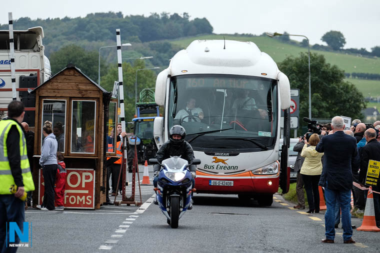A Brexit Protest at Carrickcarnon. Photograph: Columba O'Hare/ Newry.ie A Brexit Protest at Carrickcarnon. Photograph: Columba O'Hare/ Newry.ie