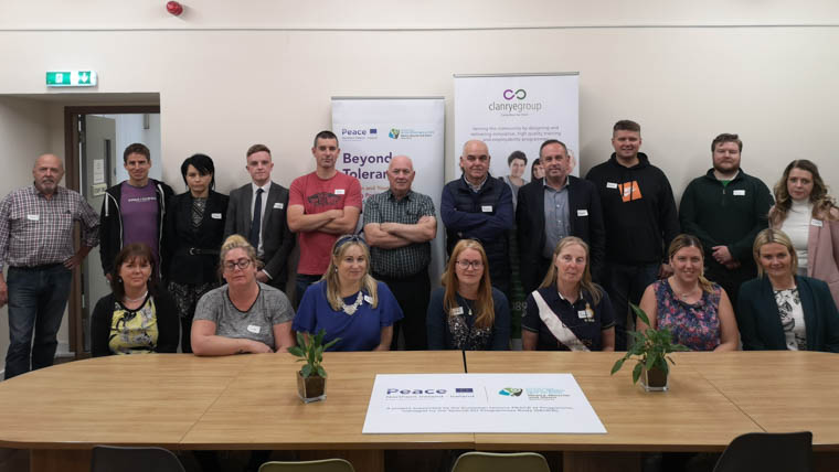 Clanrye Group’s Diversity & Good Relations participants at the project launch in Newry. Clanrye Group’s Diversity & Good Relations participants at the project launch in Newry.