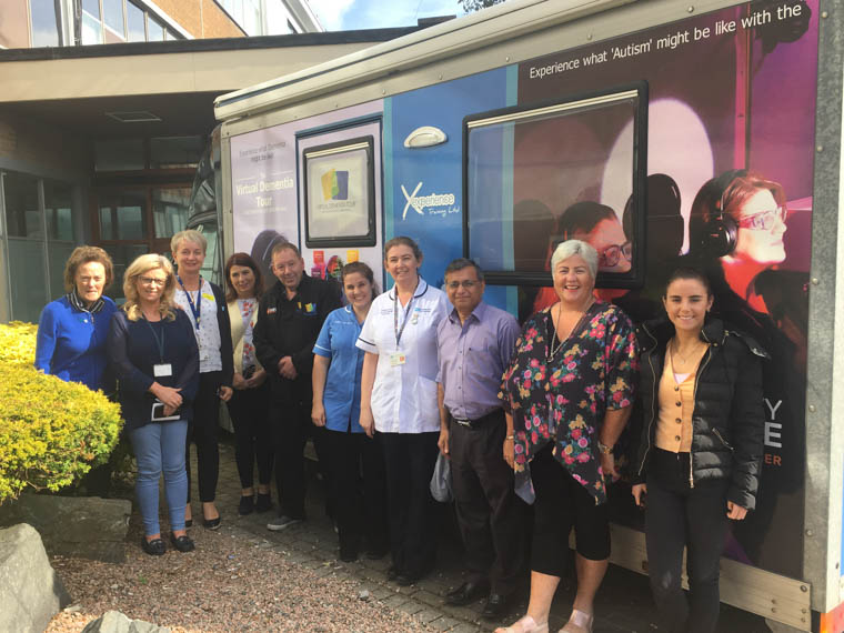 Daisy Hill hospital staff at the Dementia Bus Daisy Hill hospital staff at the Dementia Bus