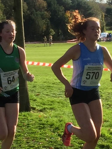 Meadow McCauley in action at the U18s Evens XC Championships Meadow McCauley in action at the U18s Evens XC Championships