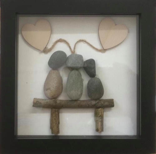 pebble art by brain injury survivor Dr John McCavitt from Rostrevor, a Brain Injury Survivor pebble art by brain injury survivor Dr John McCavitt from Rostrevor, a Brain Injury Survivor