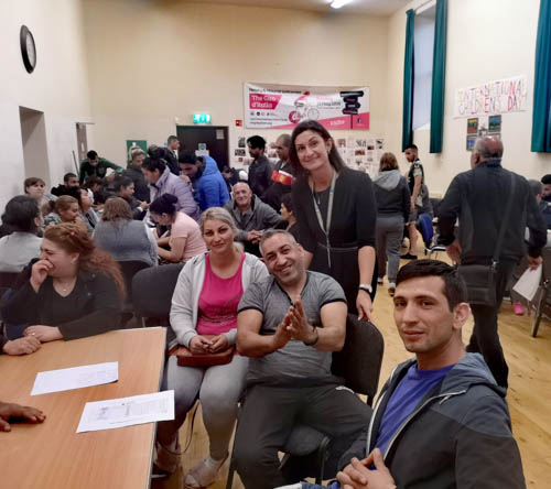 Visitors to the EU Citizen Registration Information event in Newtownhamilton. Visitors to the EU Citizen Registration Information event in Newtownhamilton.