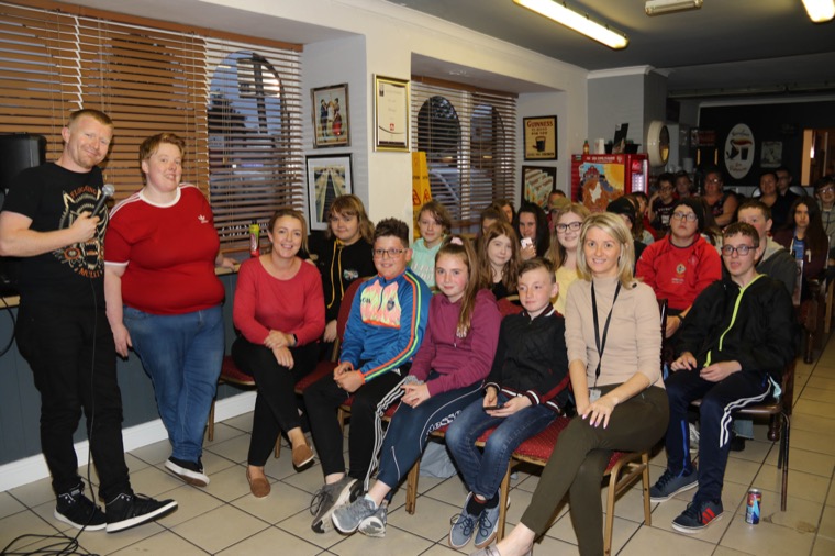 Pictured with the young people and youth workers is Councillor Liz Kimmins, Chairperson of Newry District Electoral Area (seated far left, front row). Pictured with the young people and youth workers is Councillor Liz Kimmins, Chairperson of Newry District Electoral Area (seated far left, front row).