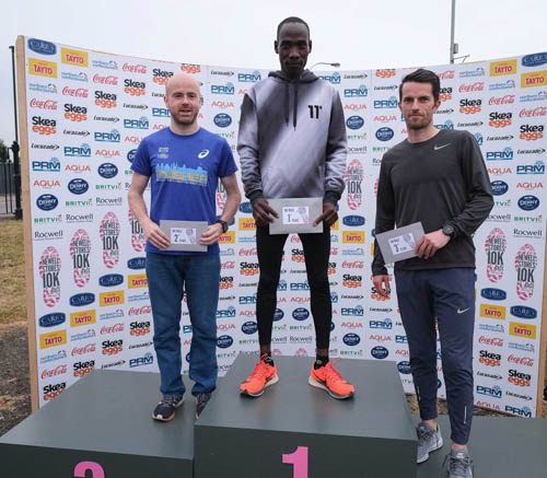 Paddy Hamilton took third place in Newells 10K
