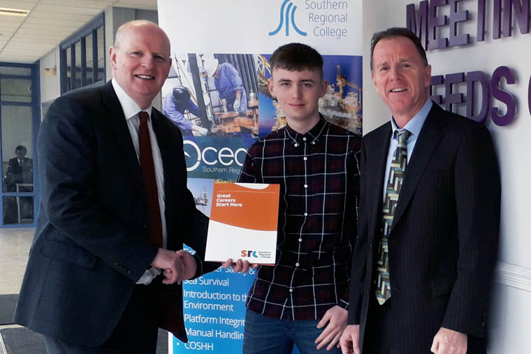 Brian Doran, SRC Chief Executive and David Vint SRC Assistant Director of Community, Schools' Partnership and External Funding congratulating Paul Kelly on his success on the Work at Sea Project, funded by the Department of Communities. Brian Doran, SRC Chief Executive and David Vint SRC Assistant Director of Community, Schools' Partnership and External Funding congratulating Paul Kelly on his success on the Work at Sea Project, funded by the Department of Communities.