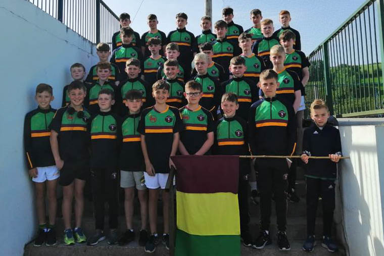 Patrick Rankins U14 boys setting of the Féile at the weekend Patrick Rankins U14 boys setting of the Féile at the weekend