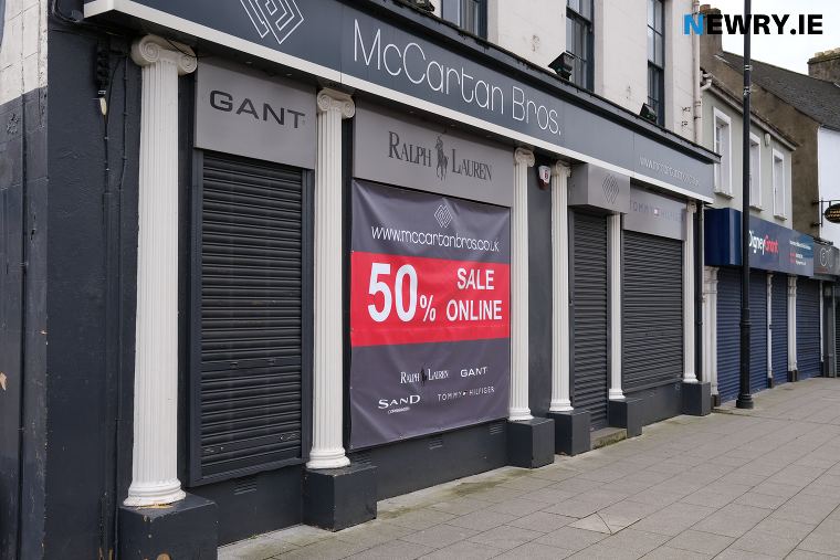Today's announced rates holiday extension should help local businesses to get back on their feet after the pandemic. Photograph: Columba O'Hare/ Newry.ie Today's announced rates holiday extension should help local businesses to get back on their feet after the pandemic. Photograph: Columba O'Hare/ Newry.ie