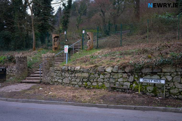 The entrance to Daisy Hill Wood. Photograph: Columba O'Hare/ Newry.ie The entrance to Daisy Hill Wood. Photograph: Columba O'Hare/ Newry.ie